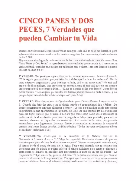 Cinco Panes y Dos Peces: Un Milagro de Fe y Generosidad en el Corazón de la Religión